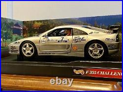 1/18 Scale 1998 Ferrari F355 Challenge Silver Diecast Car Model Hot Wheels Rare