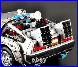 1/18 Scale Back to the Future DeLorean Time Machine Elite Diecast car Model Toy