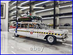118 Scale HOT WHEELS Cadillac Ghostbusters ECTO-1 1A Metal Diecast Model Car