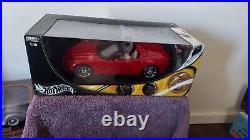 118 Scale Hot Wheels Chevy Corvette Candy Red Rare NIB