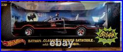 118th Scale Hot Wheels Batmobile With Batman And Robin