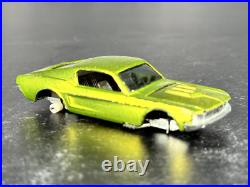 1968 US Redline Hot Wheels Custom Mustang Antifreeze Missing Wheels & Bearings