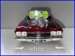1969'69 Chevelle Ss Lane Monster 118 Scale Muscle Machines 2012 Diecast Rare
