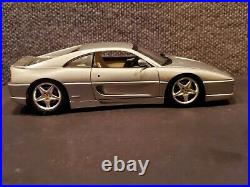 1994 Ferrari F355 Berlinetta 118 Scale Diecast Model Car Silver Hot Wheels