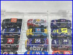 30 Hot Wheels 164 Scale Diecast Display Case Mirrored Back With 30 Nascar