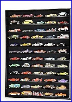 60 Hot Wheels Hotwheels Matchbox 1/64 Scale Diecast Model Cars Display Case