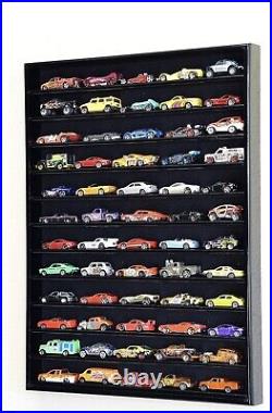 60 Hot Wheels Hotwheels Matchbox 1/64 Scale Diecast Model Cars Display Case