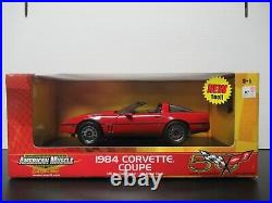 American Muscle 50th Anniversary 1984 Corvette Coupe 118 Scale Red