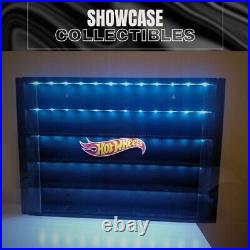 Custom LED Display Case For Hot Wheels 164 Scale 24Diecast Toy Cars Wall Cabinet
