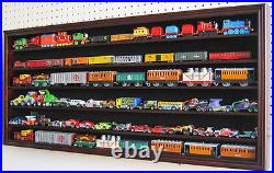 HO/RR Scale Model Train Display Case Cabinet-Shelves Compatible with Hot Wheels