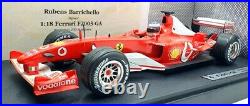Hot Wheels 1/18 Scale B1024 Ferrari F2003 GA Rubens Barrichello Signed
