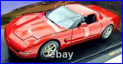 Hot Wheels 1/18 Scale Diecast 25618 Chevrolet Corvette C5 Met Red