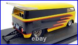 Hot Wheels 1/18 Scale Diecast 29227 Customized VW Drag Bus Black Yellow
