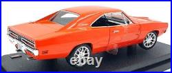 Hot Wheels 1/18 Scale Diecast B1587 1969 Dodge Charger Orange