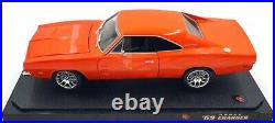 Hot Wheels 1/18 Scale Diecast B1587 1969 Dodge Charger Orange