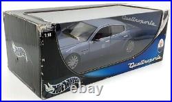 Hot Wheels 1/18 Scale Diecast B7003 Maserati Quattroporte Metallic Blue