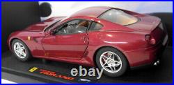 Hot Wheels 1/18 Scale Diecast- M1200 Ferrari 599 GTB Fiorano Dark Metallic Red