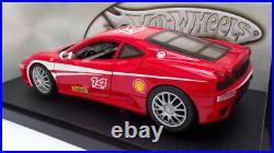 Hot Wheels 1/18 Scale Model Car P4403 Ferrari F430 Challenge Red