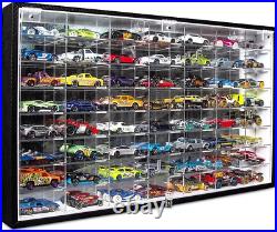 Hot Wheels 1/64 Scale Diecast Display Case Storage Cabinet Shelf Wall Mount Rack