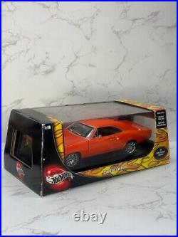 Hot Wheels 100% 1969 Dodge Charger Modified 118 Scale Diecast Model Car Flames