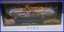 Hot Wheels 1965 Chevy Impala Lowrider White 118 Scale Convertible Pinstriped