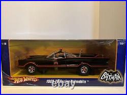 Hot Wheels 1966 Tv Series Batmobile 118 Scale Diecast In Factory Sealed Box