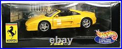 Hot Wheels 1994 Ferrari F355 GTS Yellow 118 Scale Diecast Model Car 23921 NEW