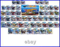 Hot Wheels 50-Car Pack of 164 Scale Vehicles Individually Multicolor