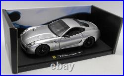 Hot Wheels Elite 1/18 Scale Diecast N2066 Ferrari 599 GTB Fiorano Silver