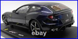 Hot Wheels Elite 1/18 Scale Diecast W1118 Ferrari FF Metallic Blue