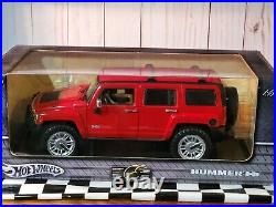 Hot Wheels Exclusive 2004 Hummer H3 4x4 SUV Truck 118 Scale Diecast Elite Red