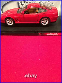 Hot Wheels Ferrari 118 Scale 575 MM With Rare Factory Warranty Booklet Included