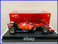 Hot Wheels Ferrari F14-T #14 F. Alonso 1/18 Scale DieCast Model F1 Car BLY67
