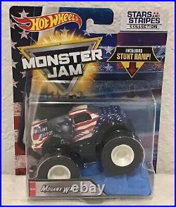 Hot Wheels Monster Jam 1/64 Scale, Set Of 5 Stars And Stripes, New In Blisters