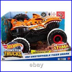 Hot Wheels Monster Trucks 115 Scale Remote Control Unstoppable Tiger Vehicle