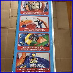 Hot Wheels Monster Trucks T-Rex Volcano Playset with 164 Scale Race Ace Toy