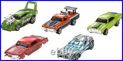 Hot Wheels Set of 10 Toy Cars & Trucks in 164 Scale, Race Cars, Semi, Rescue O