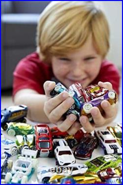 Hot Wheels Set of 50 Toy Trucks & Cars in 164 Scale, 1 pack, Multicolor