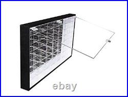 JACKCUBE Design Hot Wheels 1/64 Scale Diecast Display Case Black, Clear