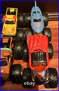 Lot Of 14 Hot Wheels 164 Scale Monster Jam Trucks Trucks Scooby Marvel Superman