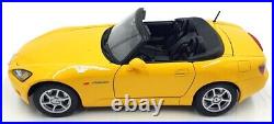 Maisto 1/18 Scale Diecast DC19722B Honda S2000 Yellow With Case