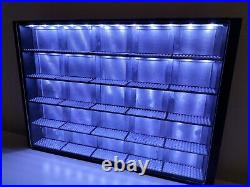 Premium Garage LED Display Case For Hot Wheels 164 Scale Toy Cars Cabinet