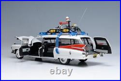 Ready! Hot Wheels 118 Scale Elite 1959 Cadillac Ambulance Ecto-1 Ghostbusters