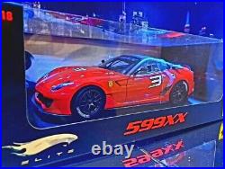 Set of 2 ELITE Ferrari Challenge/ 599xx metal Diecast Scale 1/18 By