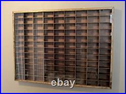 Wall Display for Matchbox /Hot Wheels WithCOVER1/64 scale Hand Made Walnut Stain